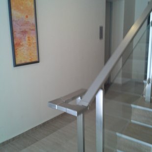 The stairway to the apartment.