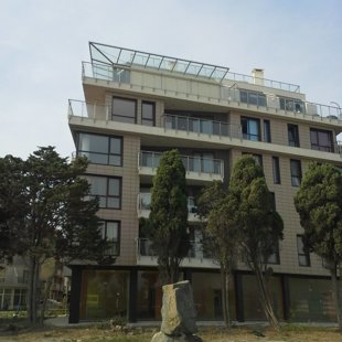 The building exterior.