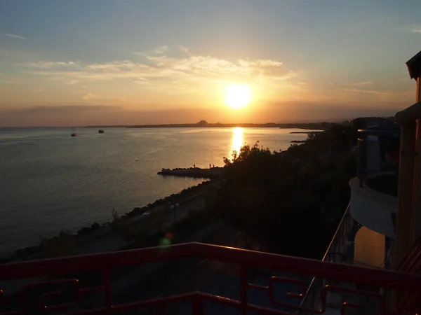 The panoramic view from the terrace is breathtaking day and night.