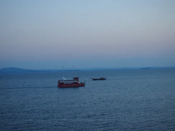 The route of the sightseeing boats passes right by Sea  Elements #4.