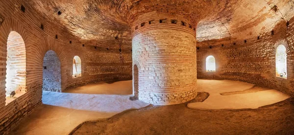 The Thracian necropolis ( 3rd century A.D.)  is open for guided tours in the summertime