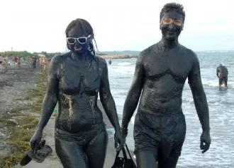 The curative properties of the mud  from the Salt lake have been known for centuries